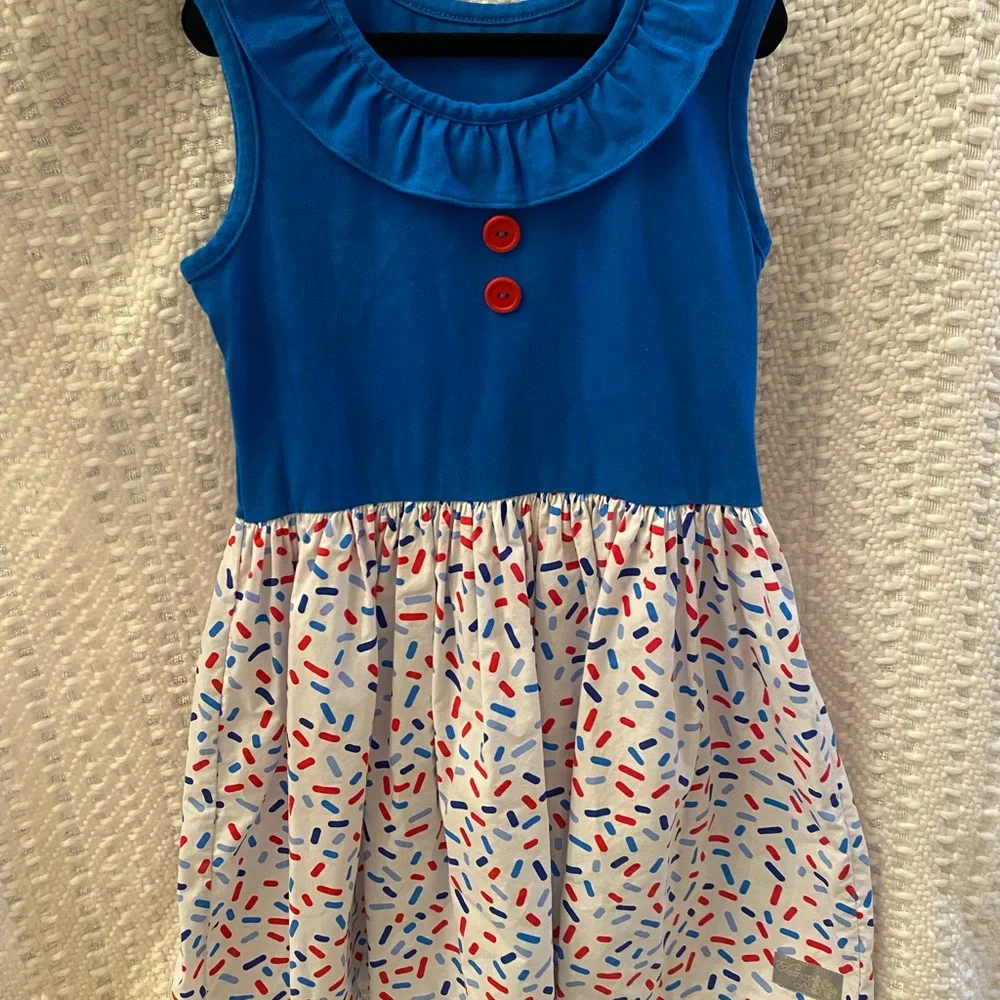 Eleanor Rose patriotic sprinkles dress red white and blue - Picture 1 of 3